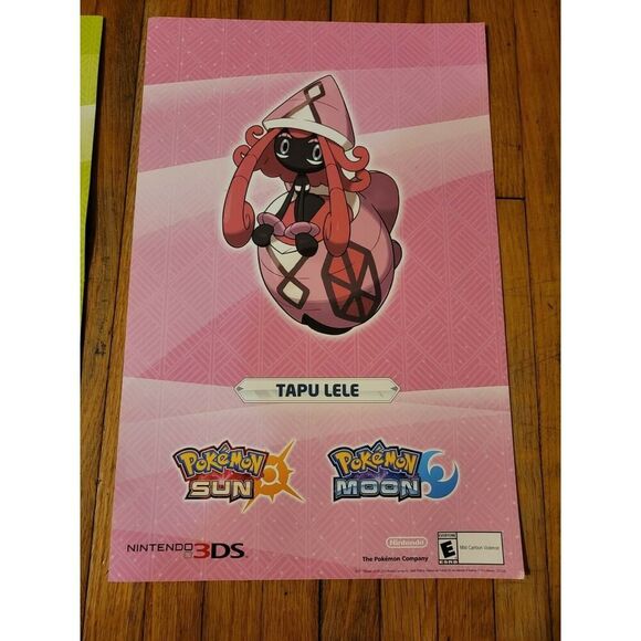 Nintendo 3DS Pokemon Moon And Sun Promo Posters - Picture 5 of 7
